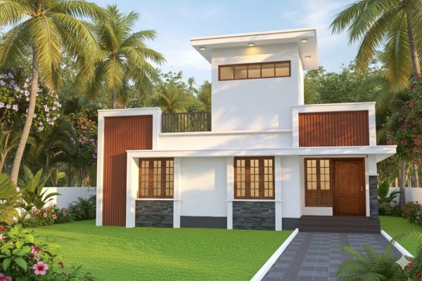 Modern contemporary house by Alapad Constructions – Home Construction Company in Thrissur