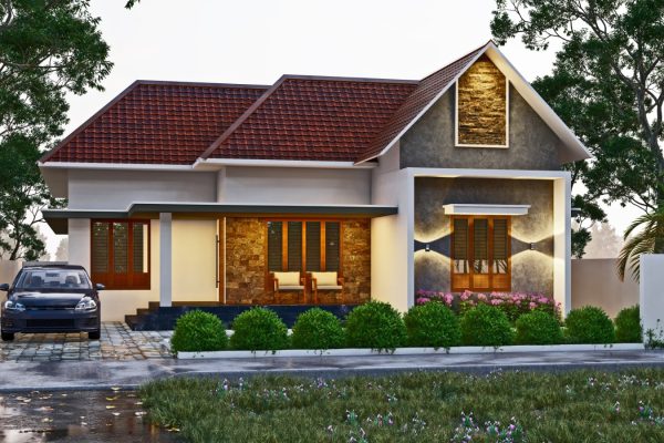 Elegant villa built by Alapad Constructions – Leading Home Construction Company in Thrissur